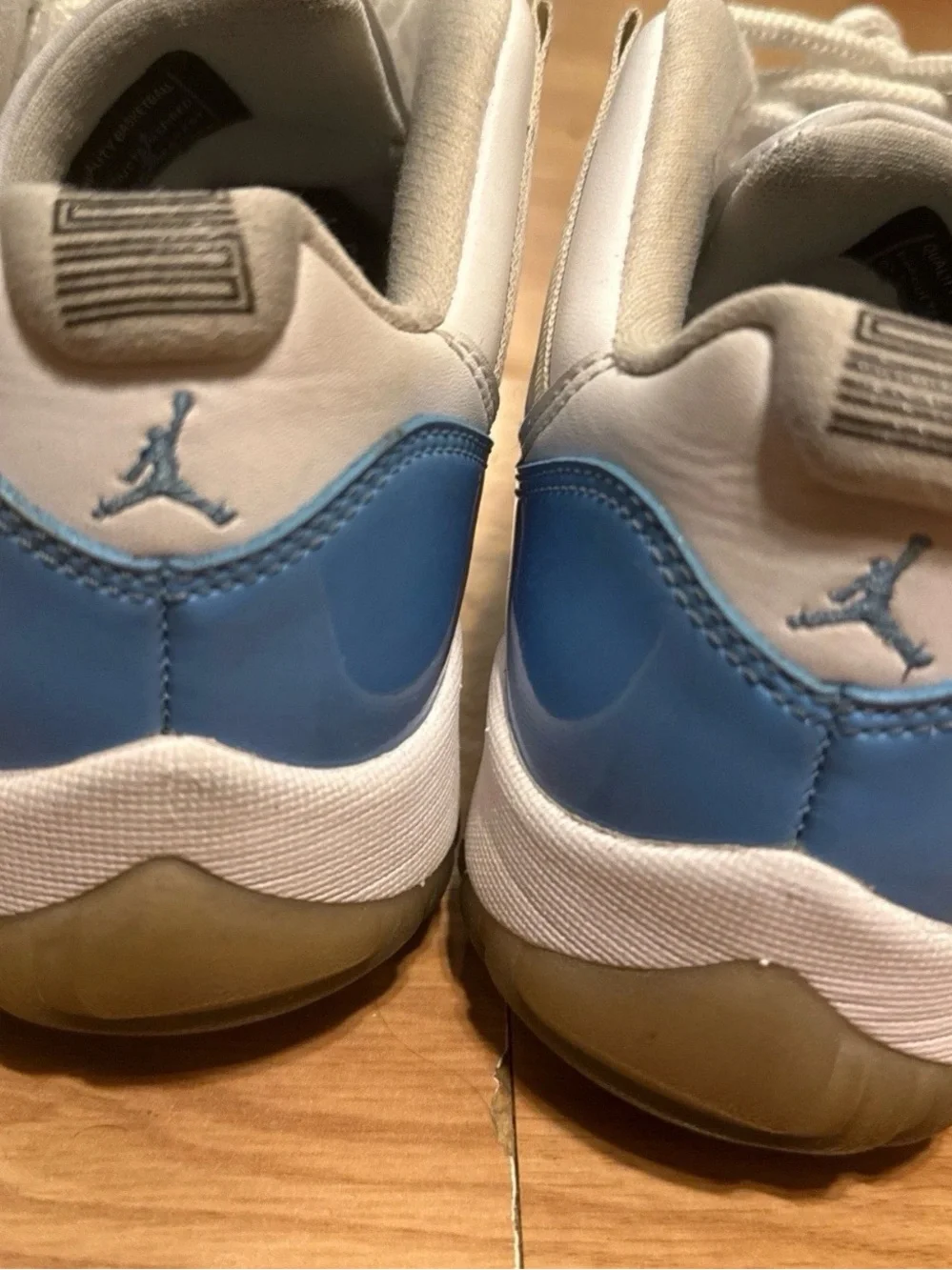 Blue white jordan 11s UNC
